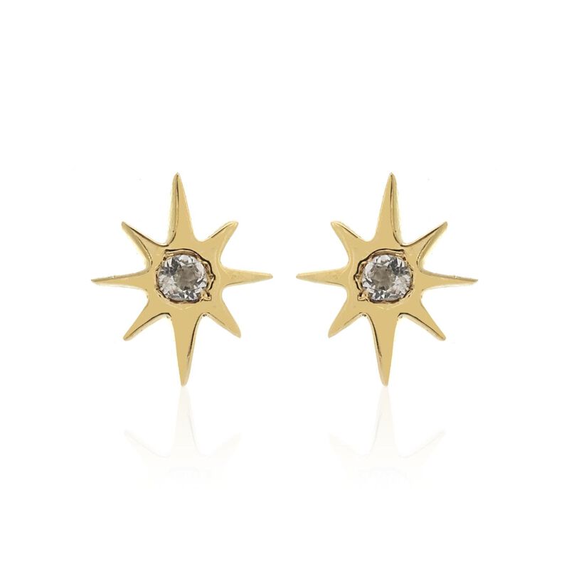 Silk & Steel Star Studs image number 0